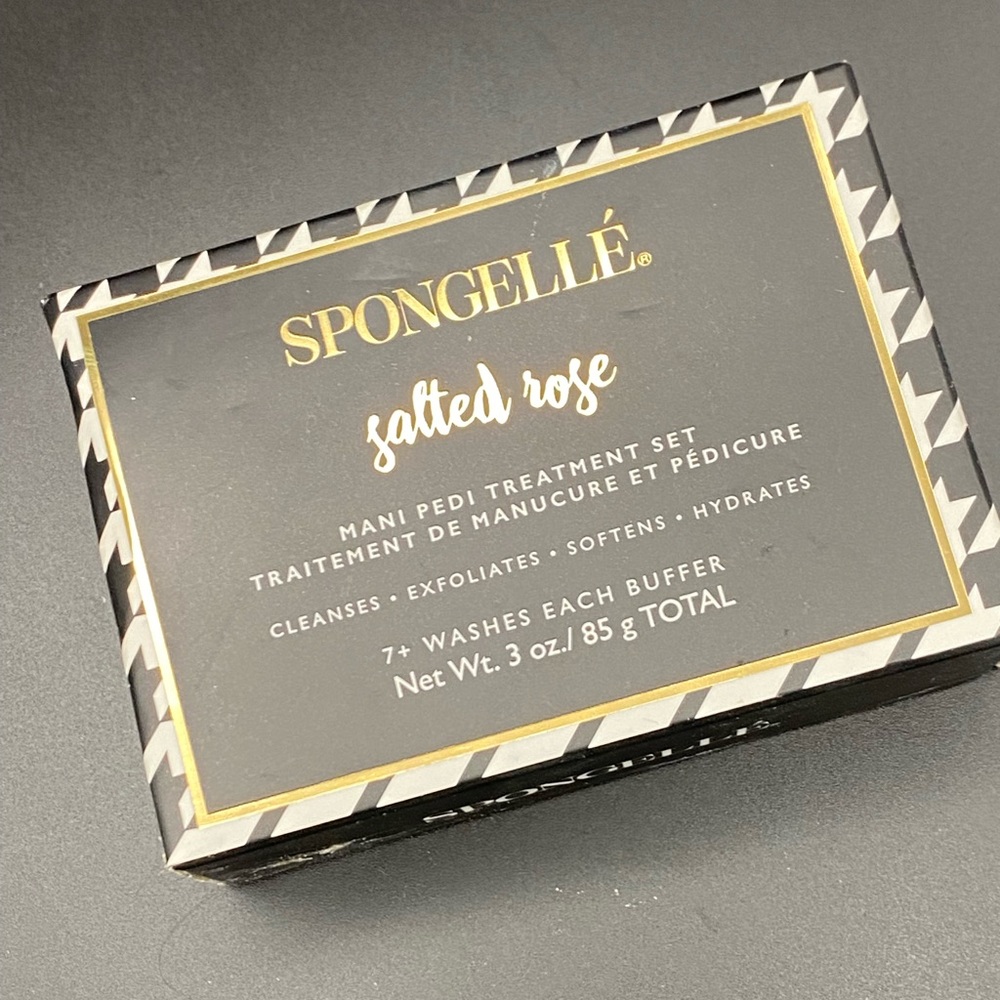 Spongelle SALTED ROSE |Mani Pedi Treatment Set